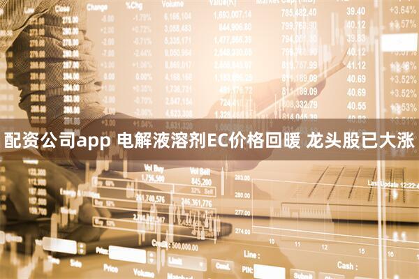 配资公司app 电解液溶剂EC价格回暖 龙头股已大涨